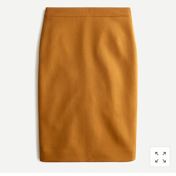 Jcrew no 2 pencil skirt. Wool, size 8. Turquoise. - Picture 6 of 6